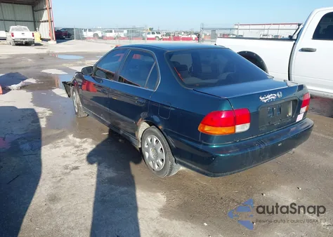 1998 Honda Civic Lx из США, поврежденный, VIN 1HGEJ6676WL053871